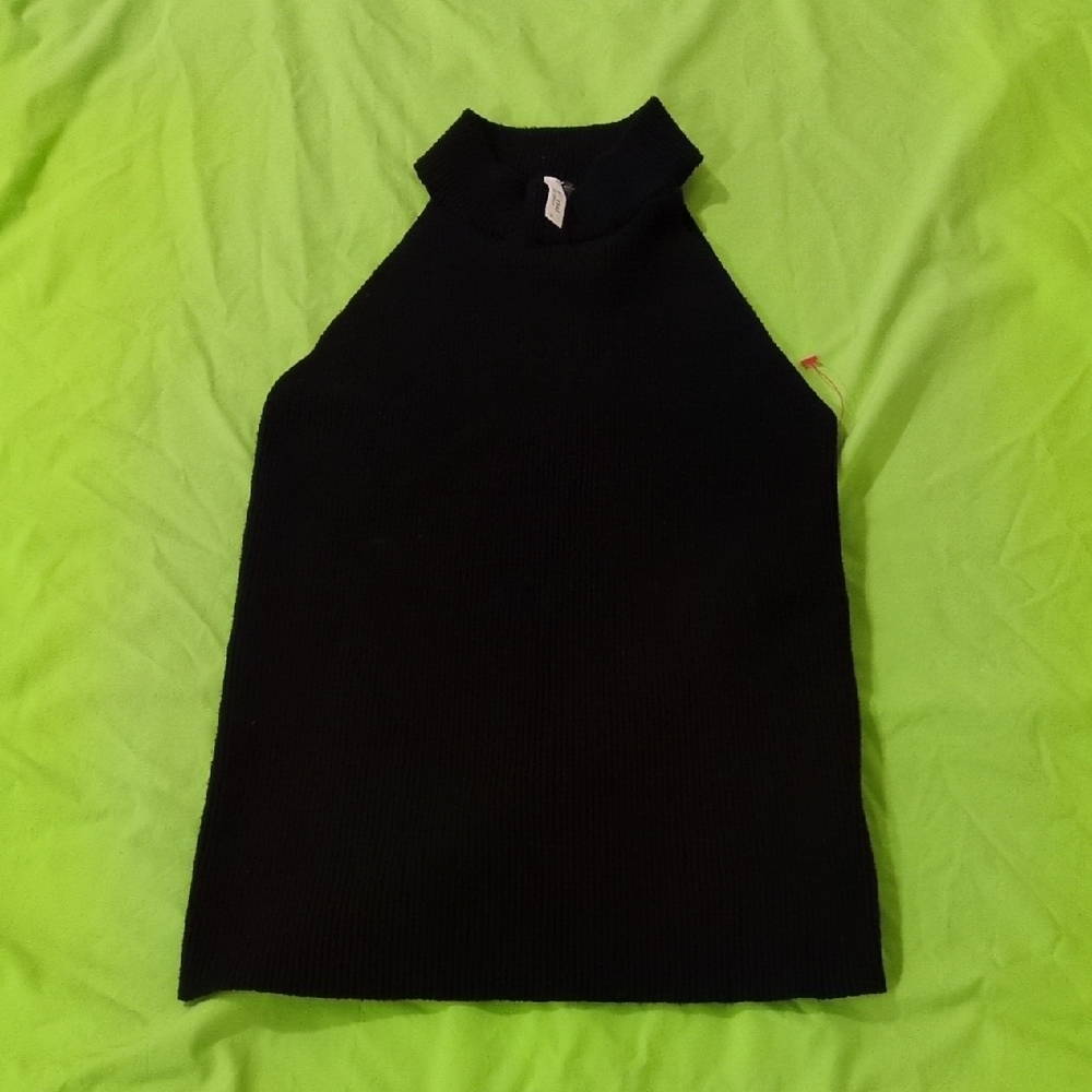 BE COOL Black Halter Tank Top